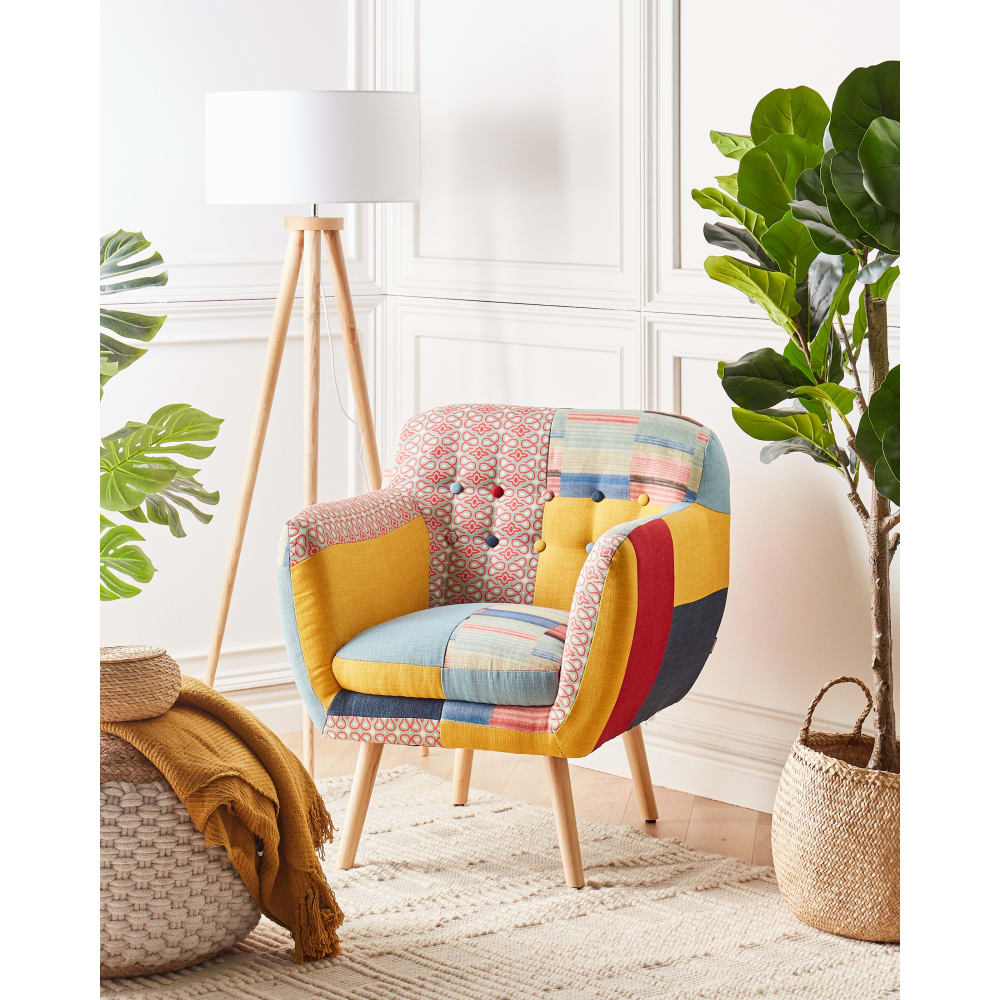 Sessel aus Stoff 77cm, bunt Melby