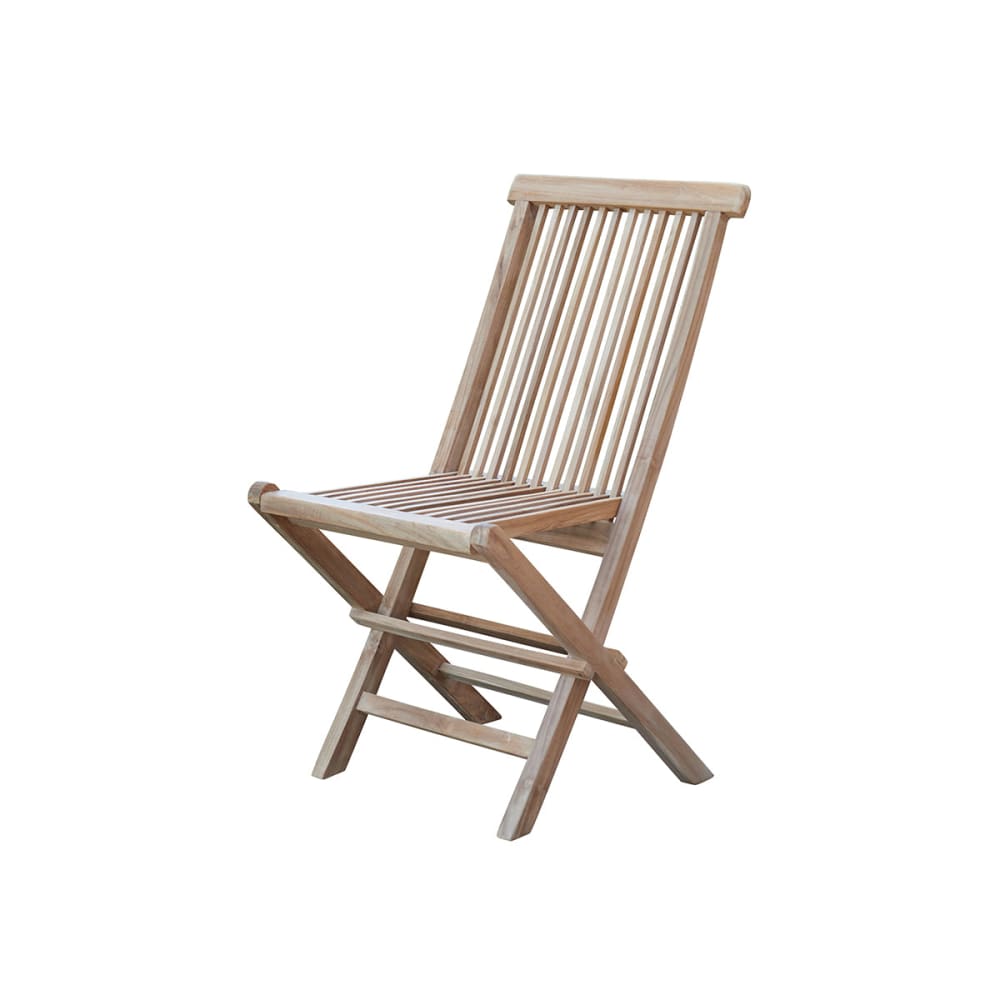 Sedia da esterno pieghevole in legno massello di teak Midland