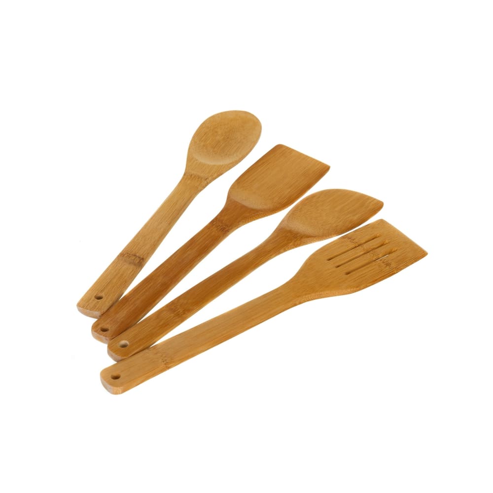 Ustensiles De Cuisine Simple Et Rustique En Bois Ou Bambou : Couverts