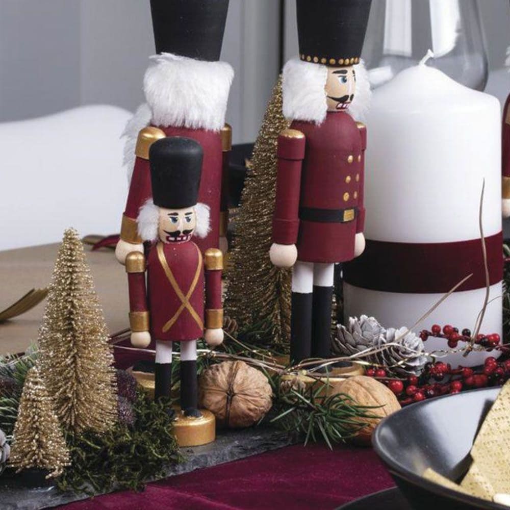 6 Schiaccianoci Di Legno 13 Cm Per Albero Di Natale – Decorazioni Feste E Regali Fai-da-te