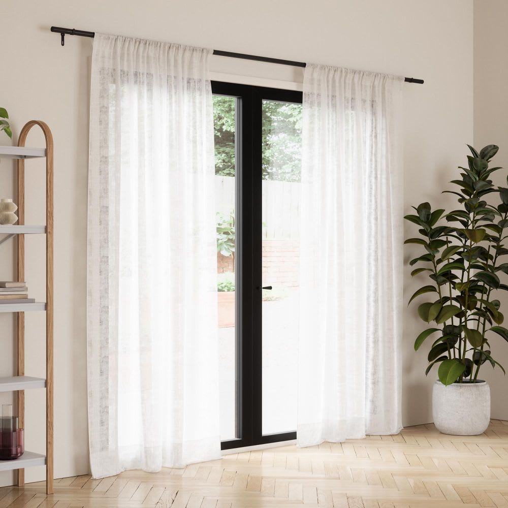 Tringle à Rideaux Extensible - Réglable - Barre Télescopique Avec