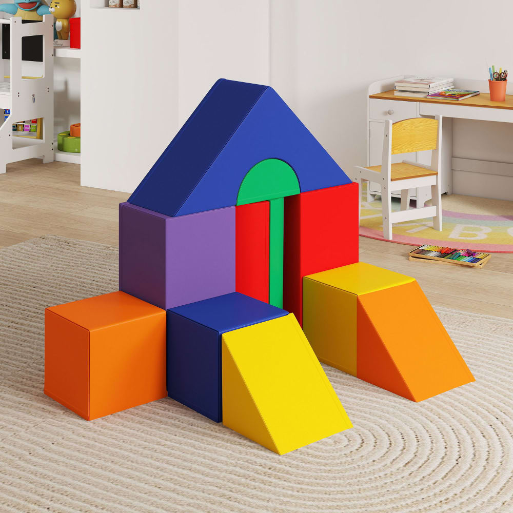 Parcours motricité bébé jouets escalade modulable 2 briques géantes Parcours motricité bébé jouets escalade modulable 2 briques géantes