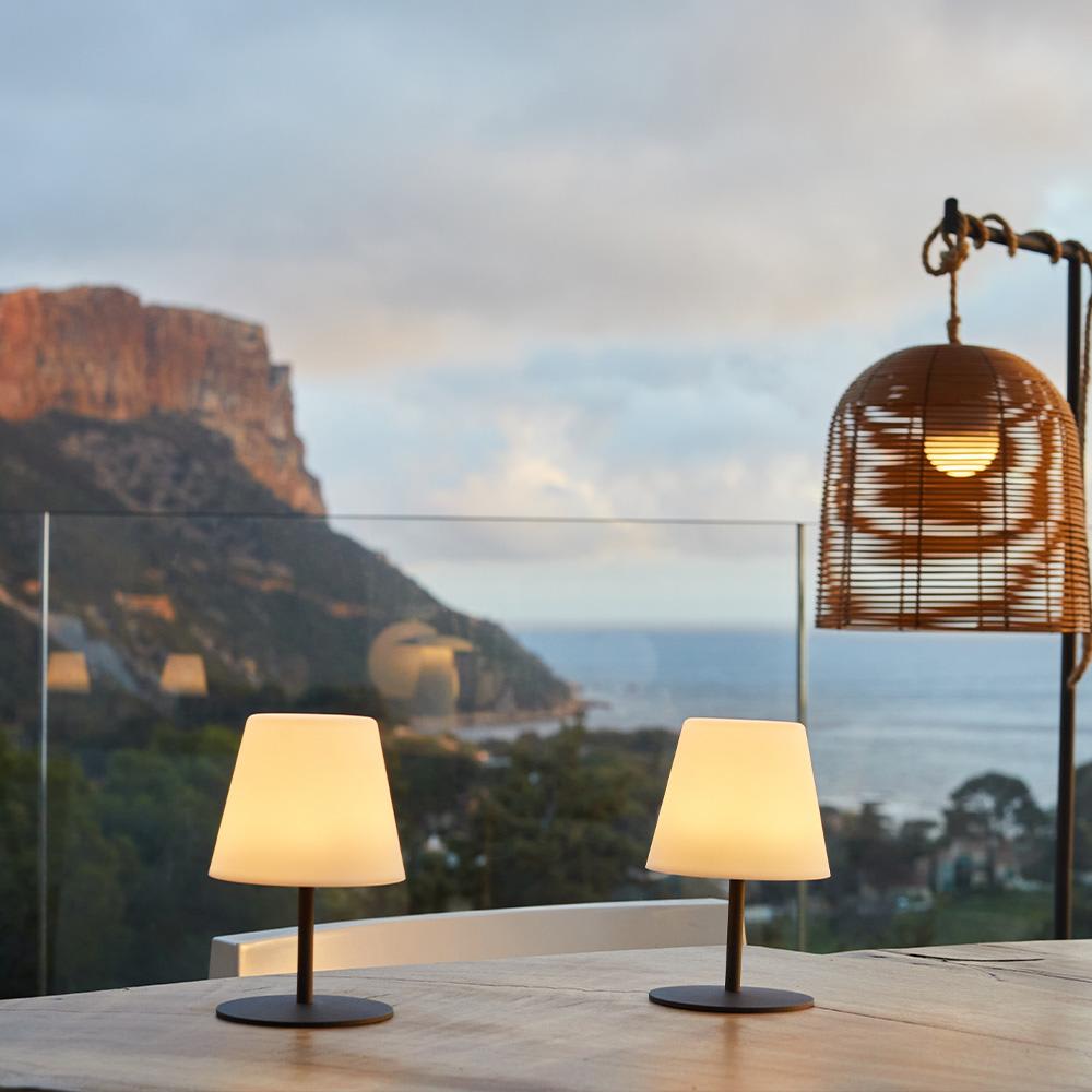 Lampada da tavolo LED ricariabile touch senza fili
