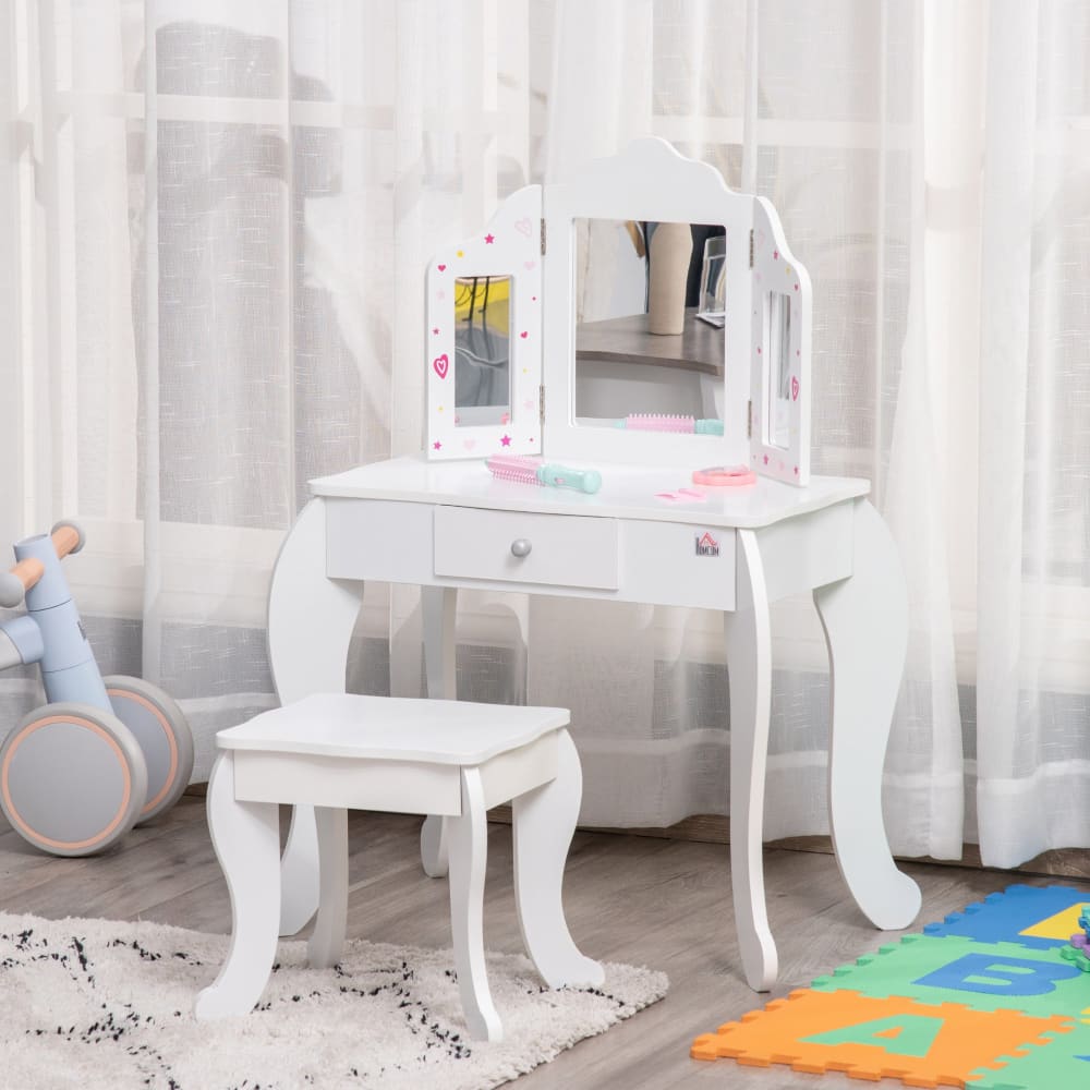 Tocador de Madera PequeBB con espejo y taburete (3 ) – Toy Planet Tocador de Madera PequeBB con espejo y taburete (3 ) – Toy Planet