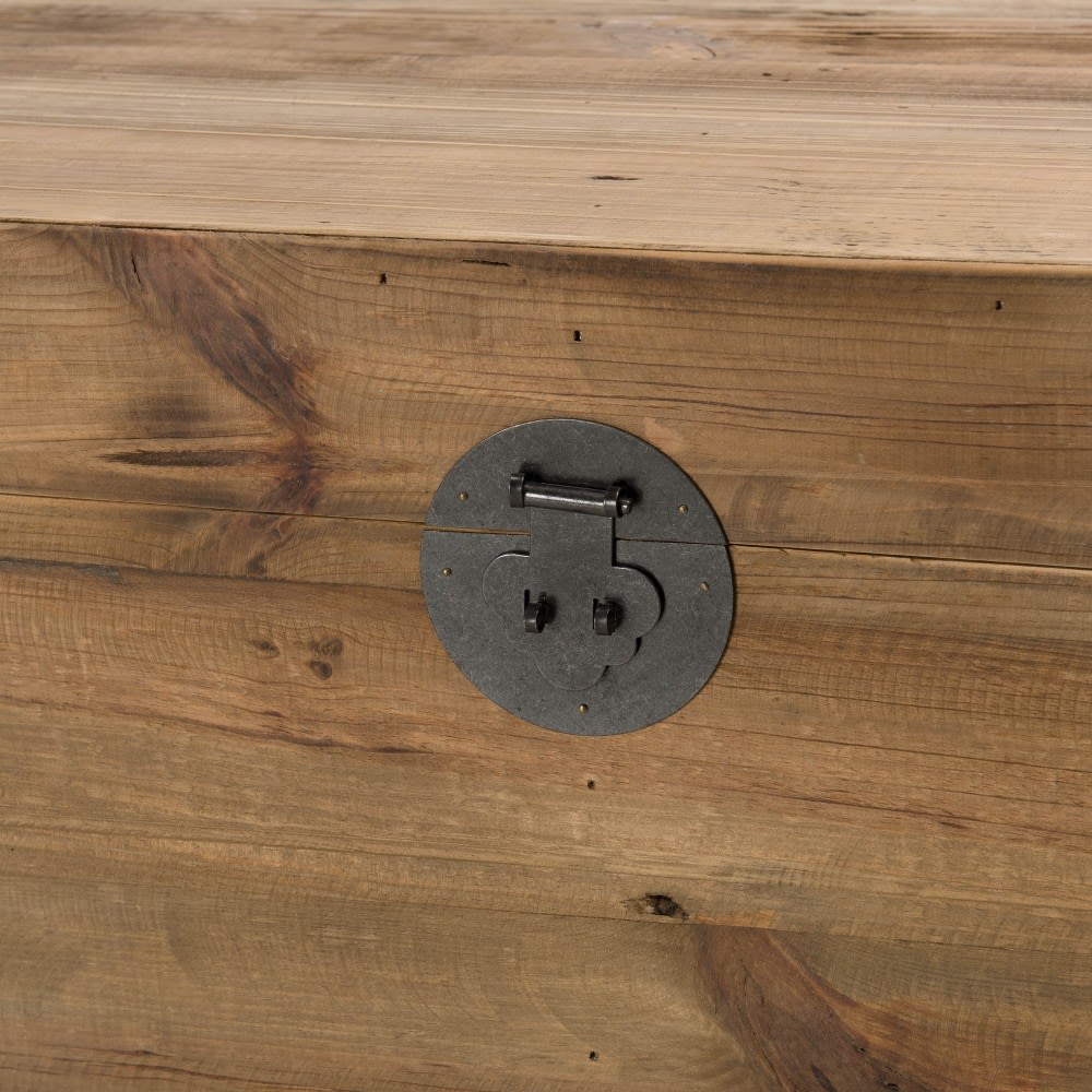 Coffre De Rangement Rustique Fabriqué En Bois De Sheesham Massif De 57x30 Cm Vidaxl