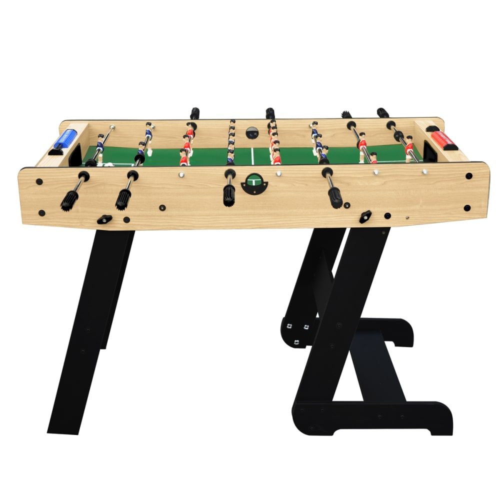 Baby-foot Pliable Sport1 – Table Intérieur MDF 121 X 61 X 85 Cm – 8 Tiges, 2 Marqueurs Et Balles Inclus – Gain De Place – Idéal Famille