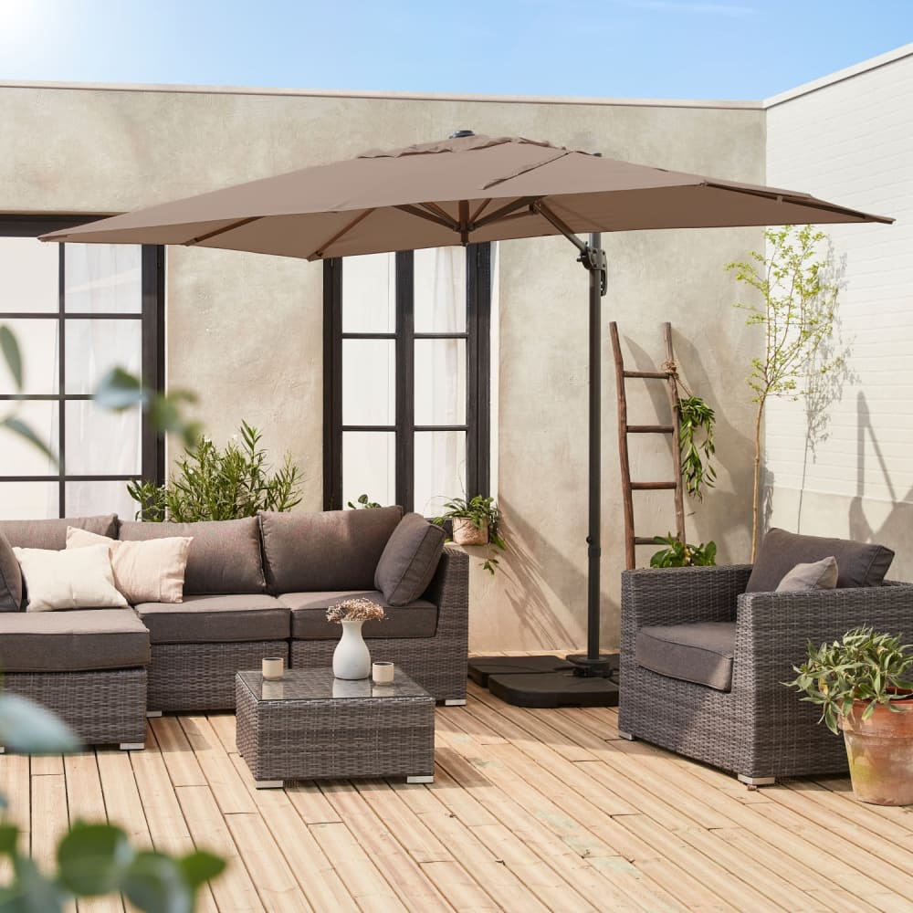 Auvent De Rechange Rectangulaire De 2 M X 3 M - Auvent De Rechange Pour Parasol Plein Air Auvent De Table De Marche Pour Plage Piscine Terrasse Jardin