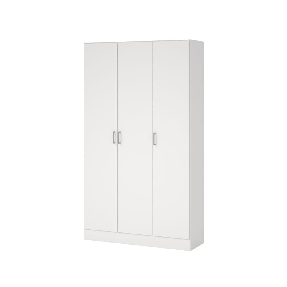 Großer Mehrzweck-Kleiderschrank mit weißer Holzoptik Beaumont