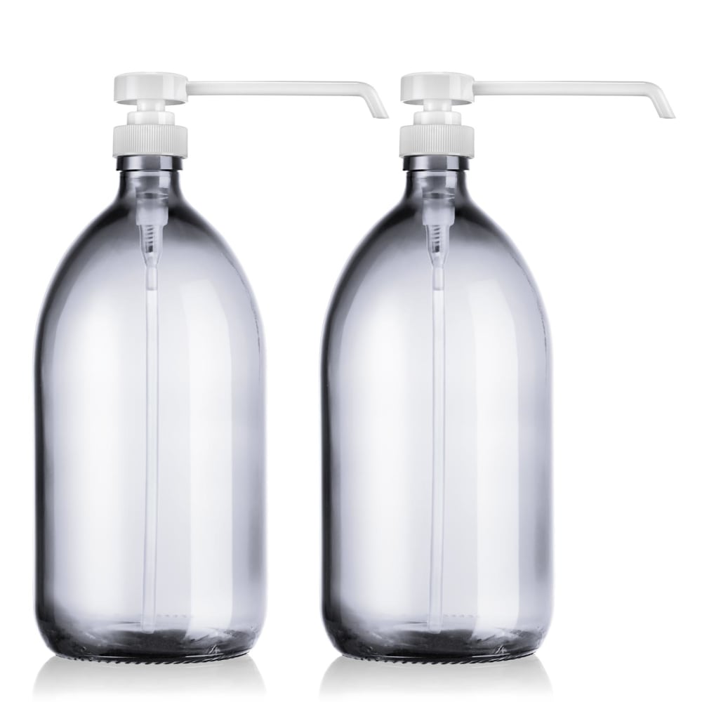 Lot 3 Pompes Doseuses Compatibles Best Body Nutrition - Pompe Sirop 5 Ml Précise Pour Bouteilles 500/1000 Ml Avec Tuyaux Longs Et Courts
