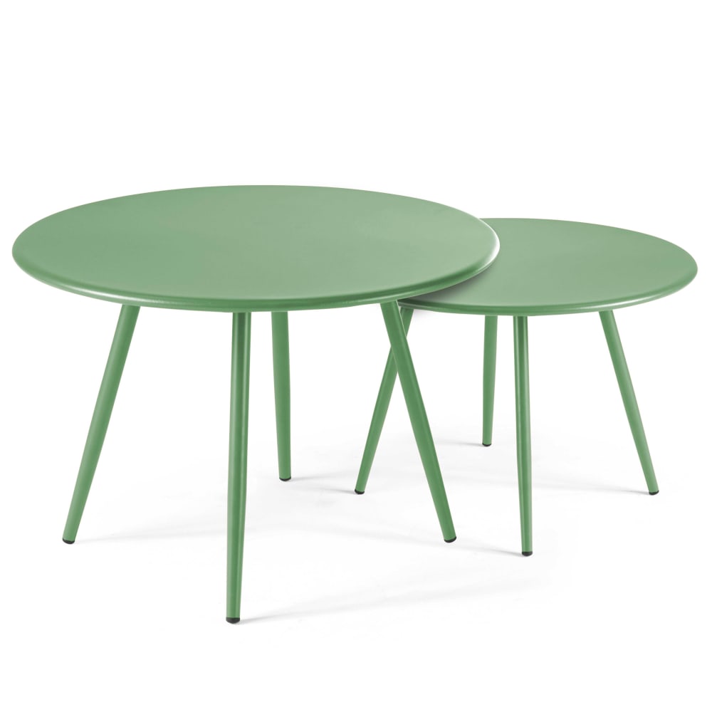 LIWI-Table d'appoint avec plateau amovible, table basse ronde 40 cm