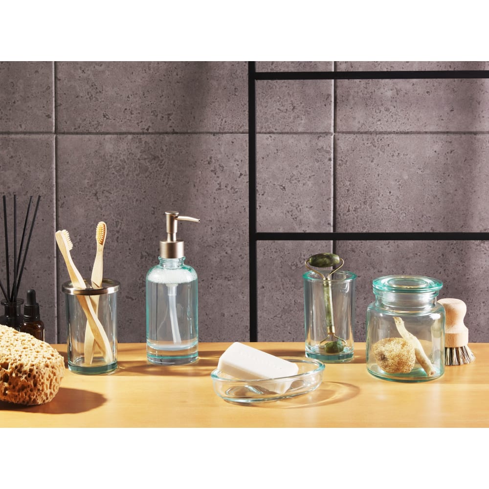 Badaccessoires Set 5-teilig Glas Grün Amarga