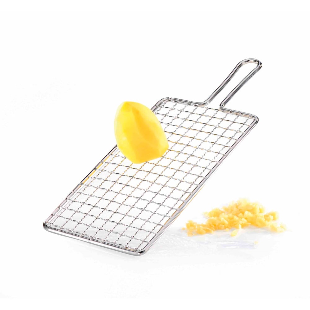 Râpe Demi-Ronde En Acier Inoxydable Omago | Pour Légumes, Fromage, Chocolat - Poignée Confort, Lave-Vaisselle Safe