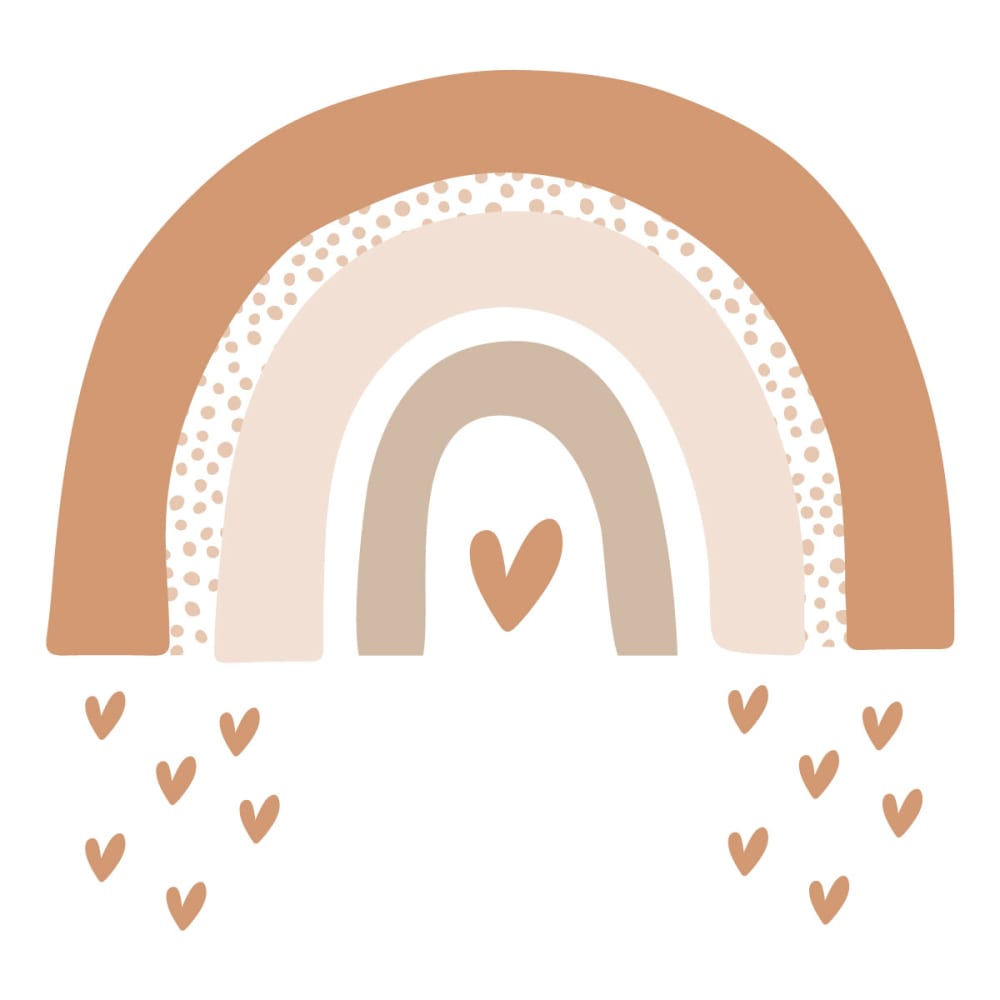 Paquet De Stickers Vintage Tendance – Arcs-en-ciel, Rayures, Motif N – Code17-1
