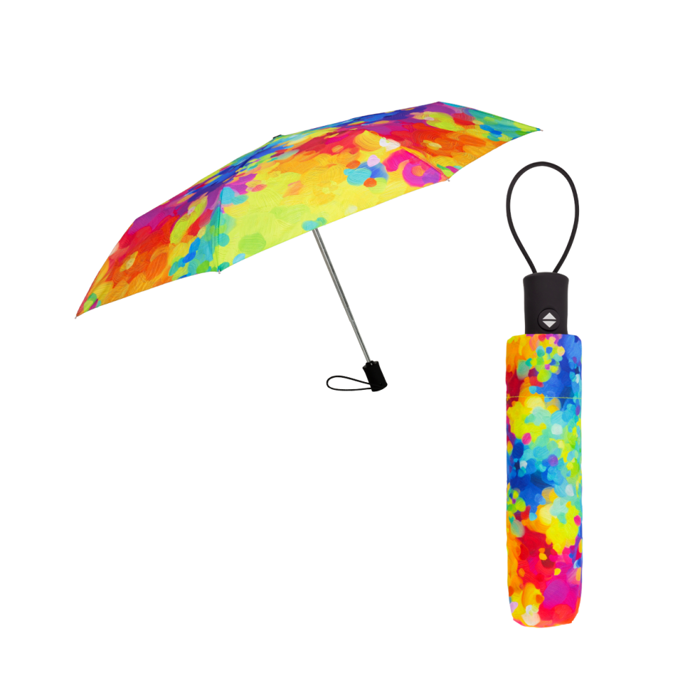 Mini Parapluie Portable - Couleurs Mixtes Aléatoires - Plastique Et Polyester - Neuf Avec étiquettes