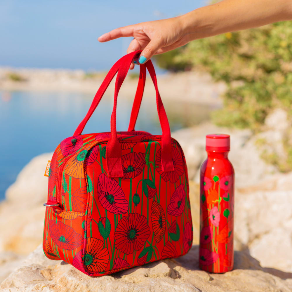 Borsa termica per il pranzo rosso EPE 23 x 26 x 13 cm DELICE BAG | Maisons du Monde