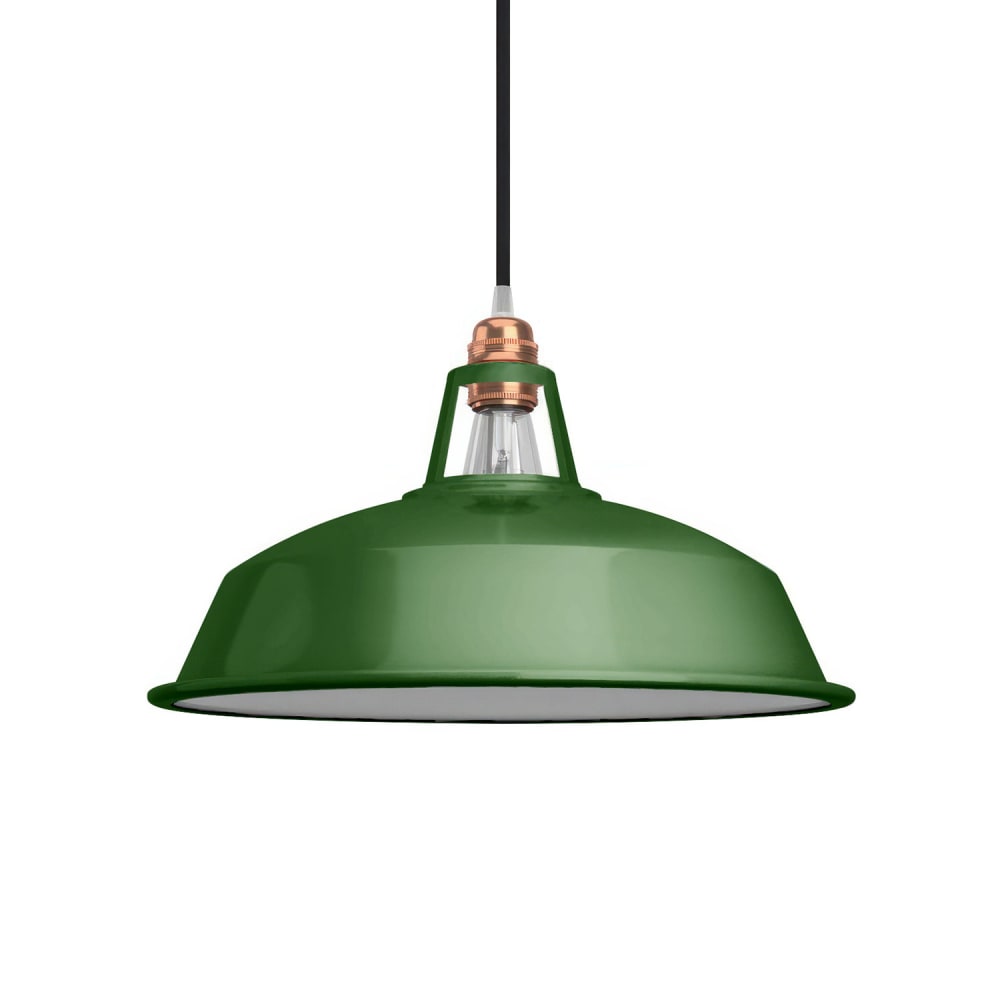 Paralume In Velluto Verde Scuro – Diametro 40 Cm, Altezza 30 Cm