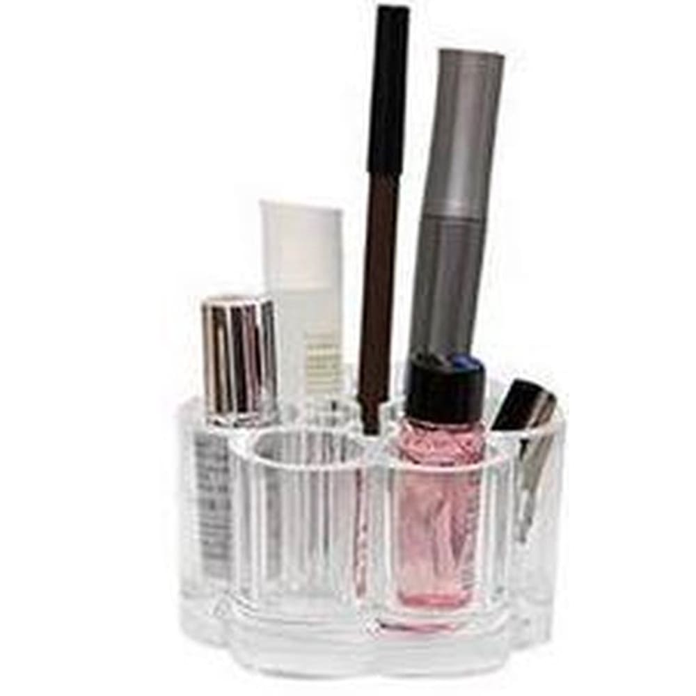 Porte-pinceaux de maquillage doré, verre rond vintage, organisateur de cosmétiques Porte-pinceaux de maquillage doré, verre rond vintage, organisateur de cosmétiques