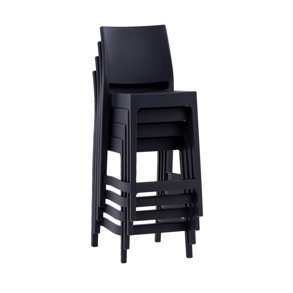 IDMarket - Set di 2 sgabelli da bar, sedile rotondo di design