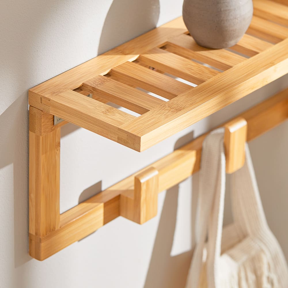 Amosfun 3 ganci appendiabiti in legno per bambini, per soggiorno, camera da letto, bagno, decorazione da parete