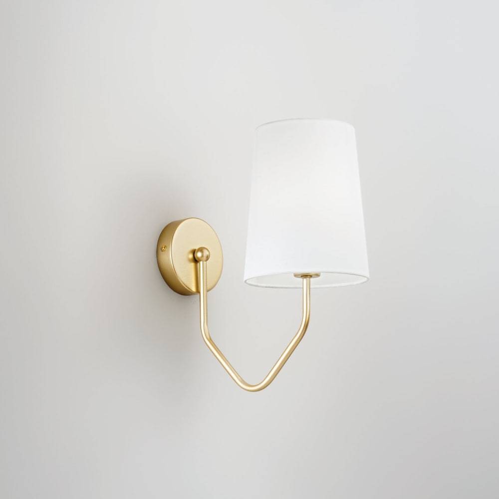 Coppia di appliques in bronzo dorato con paralumi in stoffa Versace - Asta Dimore Italiane - Cambi Casa d'Aste