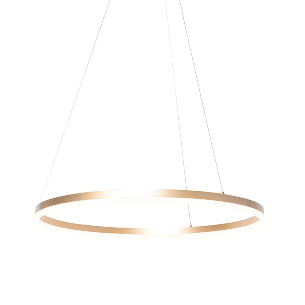 Lampadario intreccio oro design led dimmerabile con telecomando - 9593