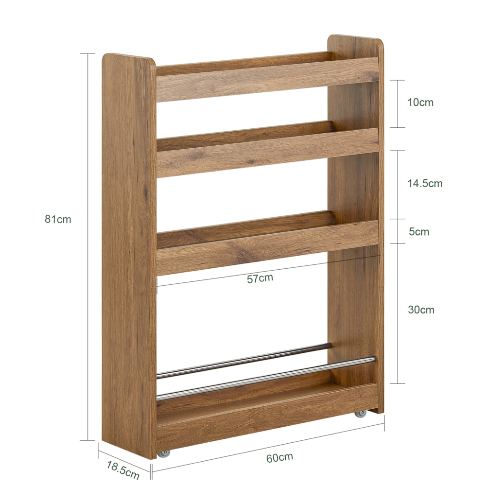 Coffre De Rangement En Bois De Pin Avec Roulettes - 73x45x40 Cm - Multifonction Pour Jouets, Couvertures, Bois De Cheminée