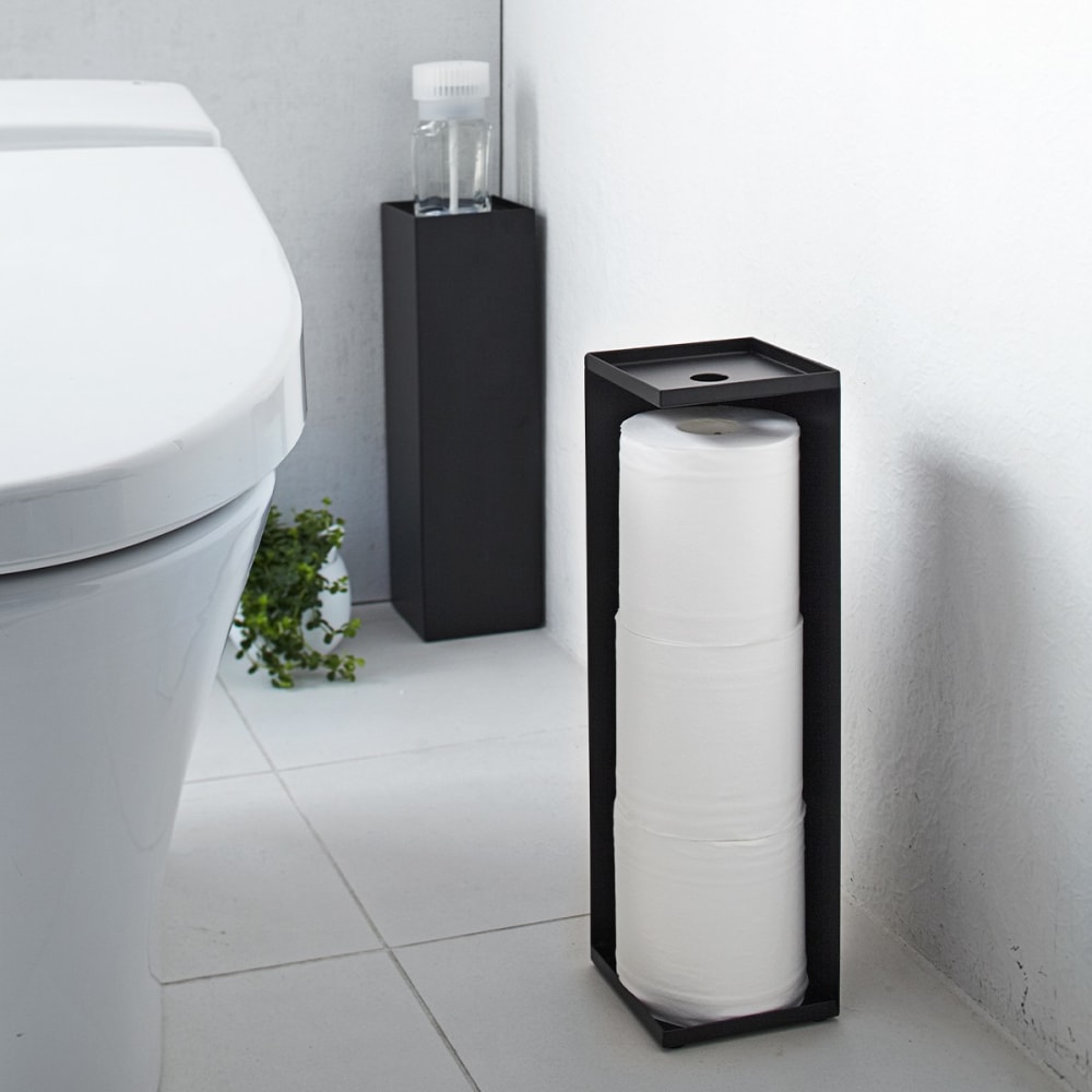 TORRE & TAGUS Porte papier avec brosse vero sur pied chrome - Léopold Bouchard