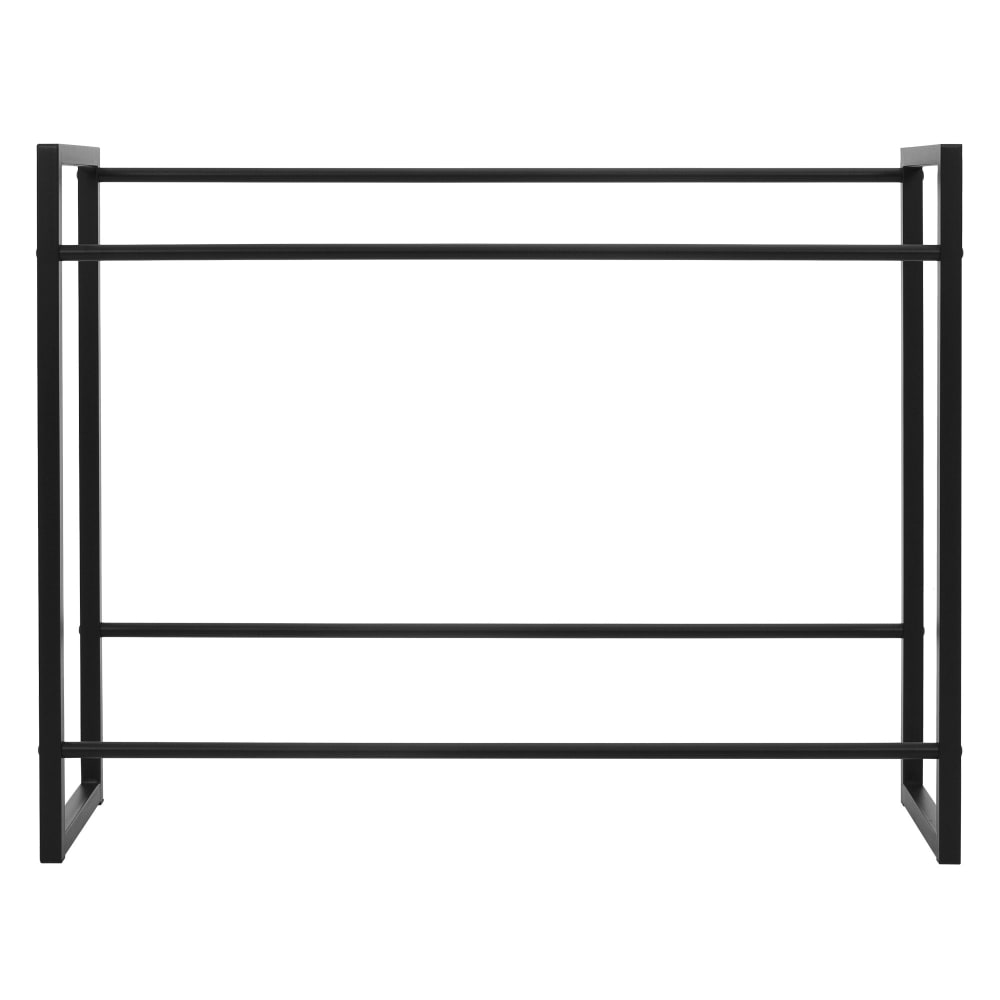 TTL HOME Scaffale Per Casse Erik In Metallo Nero | Porta Bevande 6 Casse 300kg | Con Gancio, Guide E Supporto Cestello