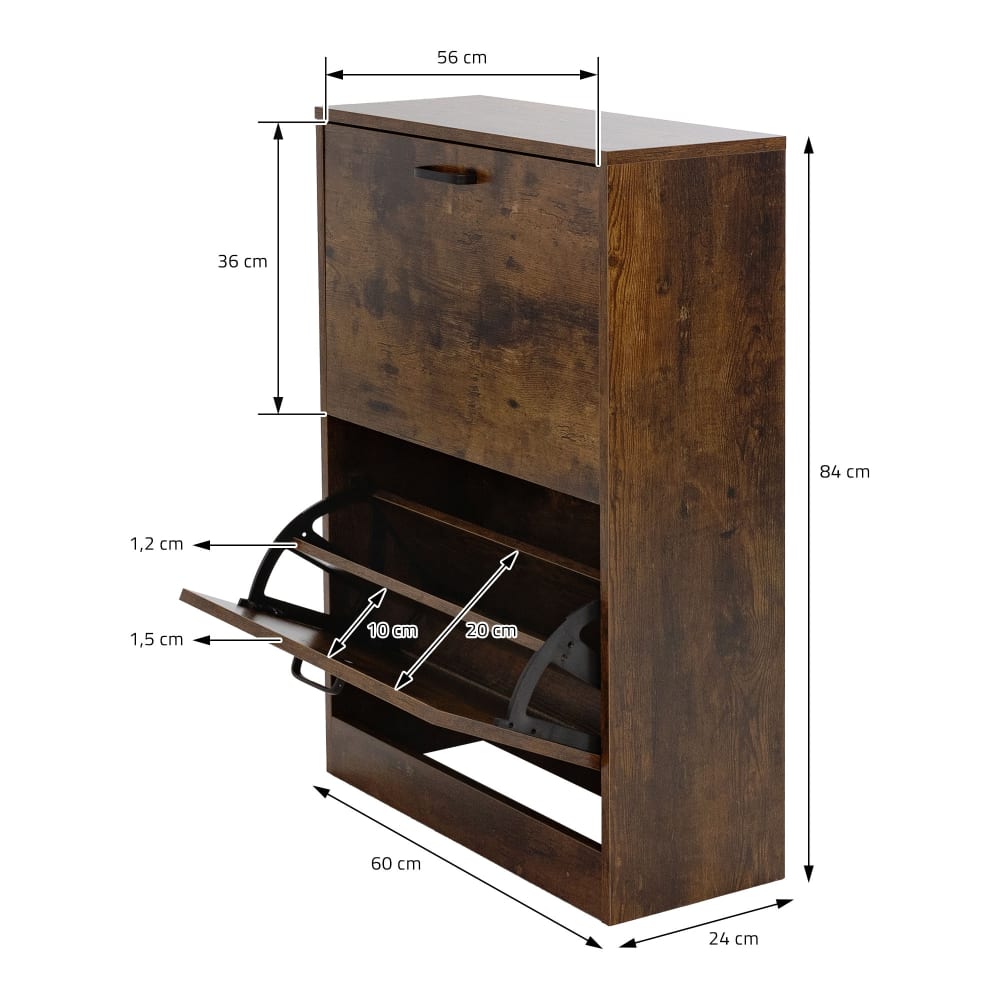 Armario de almacenamiento de zapatos con 2 puertas abatibles, organizador de zapatos estrecho independiente con panel frontal de malla y patas de metal para entrada, pasillo, vestíbulo, color marrón Armario de almacenamiento de zapatos con 2 puertas abatibles, organizador de zapatos estrecho independiente con panel frontal de malla y patas de metal para entrada, pasillo, vestíbulo, color marrón