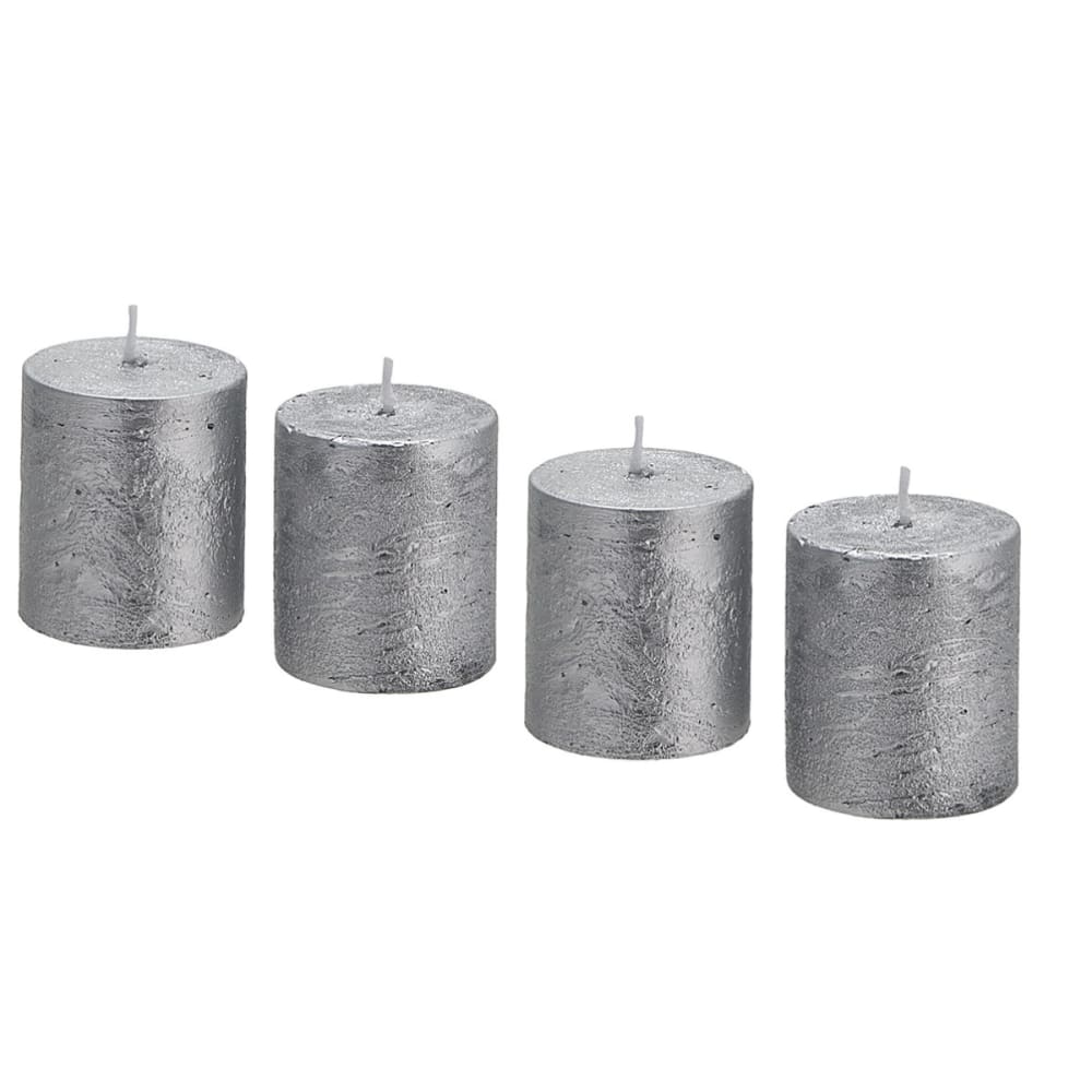 Bougies Cylindriques Non Parfumées - 48 Pièces Rouge - 17,5 Cm - Cire Paraffine, Mèche Coton