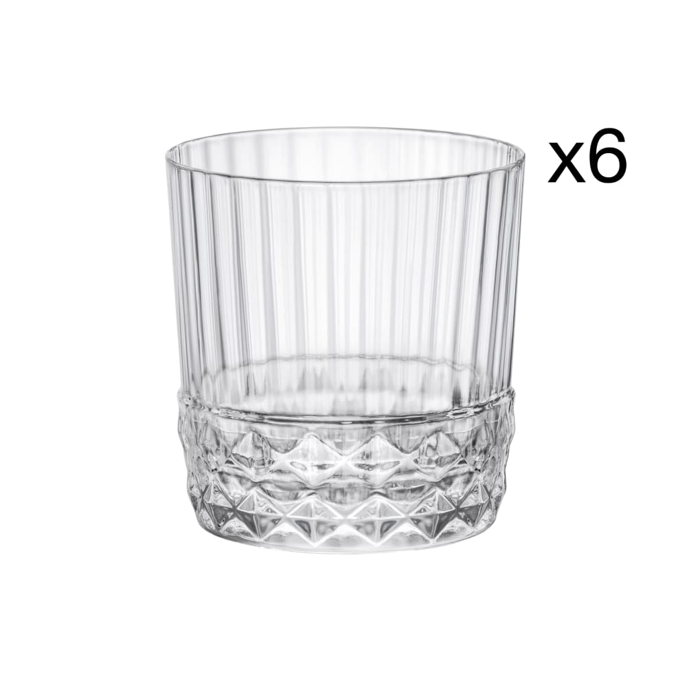 JUL Lot De 6 Verres à Whisky Colorés En Cristal 24