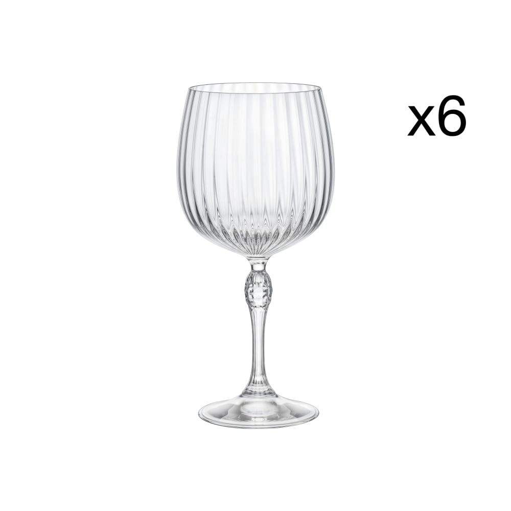 Lot De 6 Verres à Eau 260ml En Verre Bleu - 17cm - Service De Table Élégant Et Original