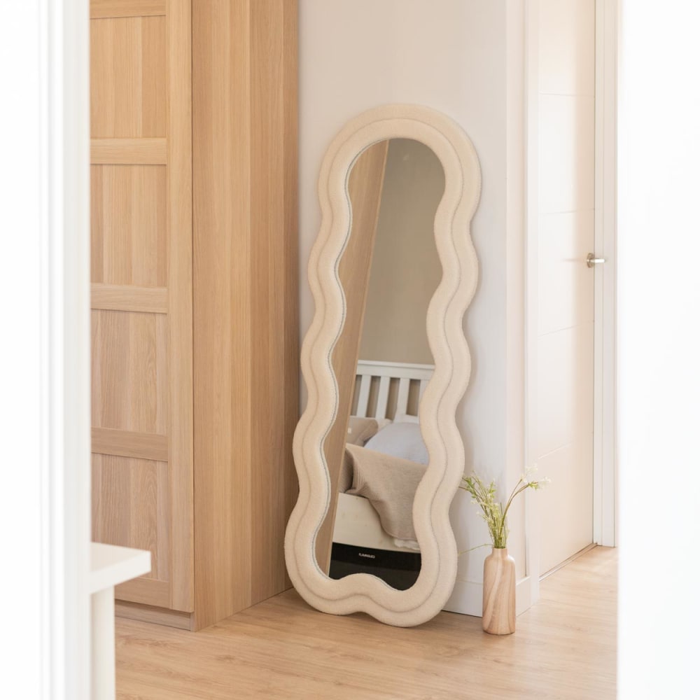 Standspiegel 160x60x4cm Beige