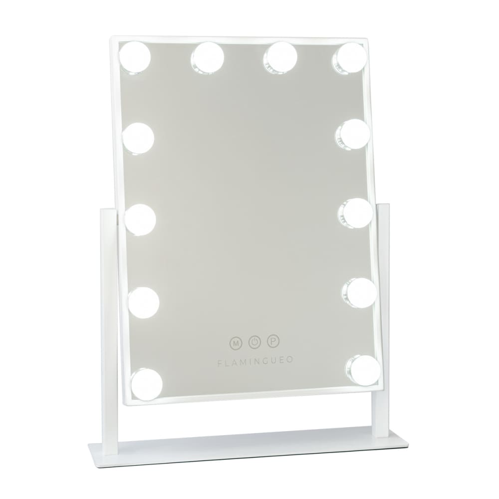 PRIMETEK Specchio Trucco LED Da Tavolo 22x19 Pollici – Luce Regolabile 3 Colori, Touch, Design Minimalista
