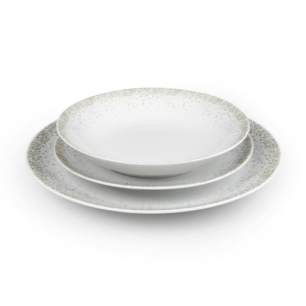 Creatable 18532, Serie Melbourne 18532-Servizio di stoviglie, 30 pezzi, Porcellana, bianco