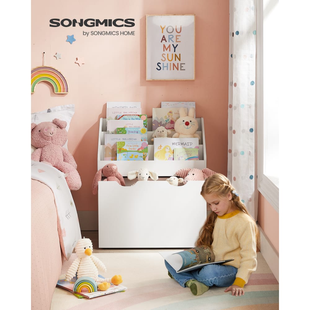Étagère Pour Enfants Relaxdays Grande 8 Boîtes 14 Compartiments - Rangement Jouets Blanc