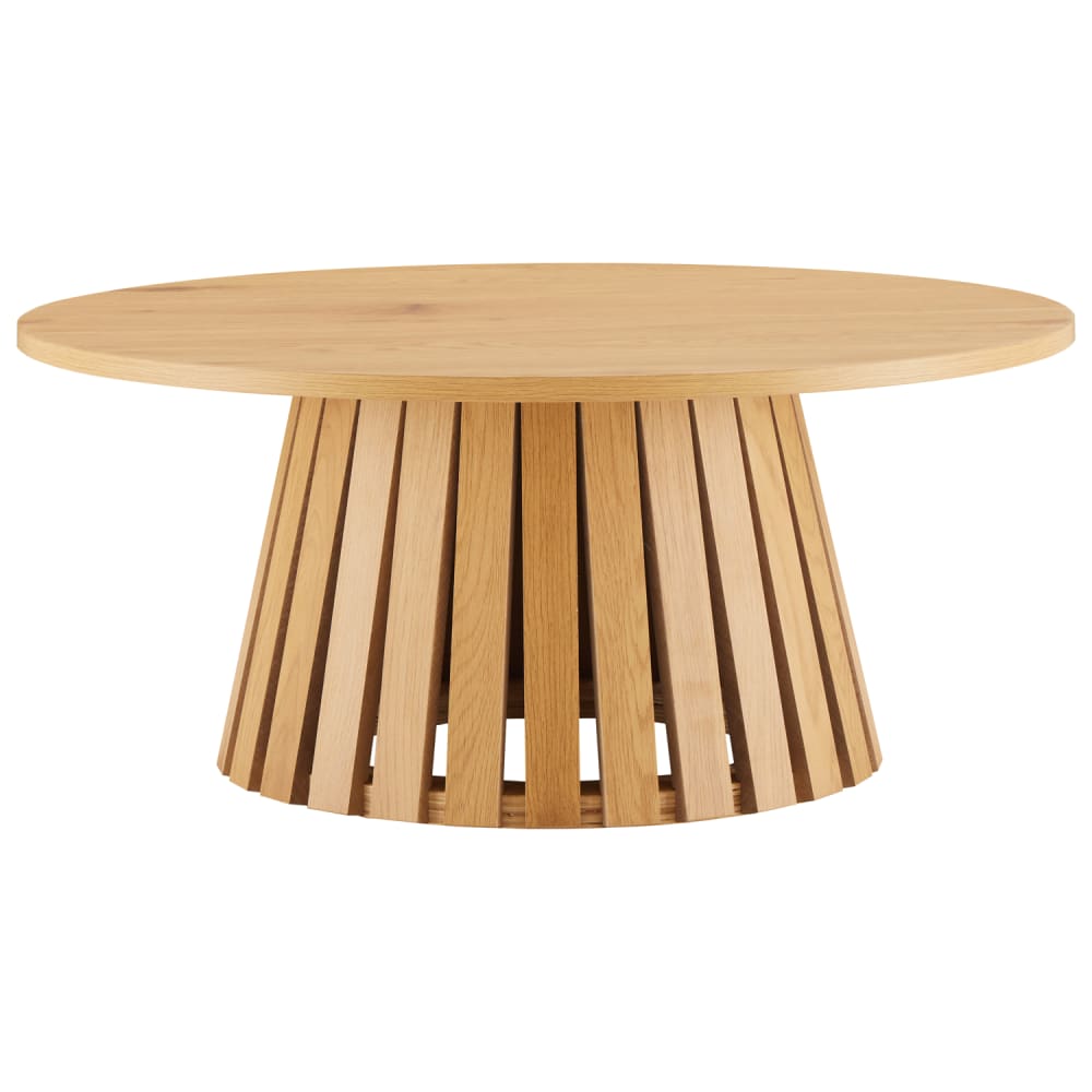 Tavolo Rotondo Thomas Di Milani Home – Design Scandinavo, Piano In ABS Grigio E Gambe In Faggio, Ø80x75 Cm