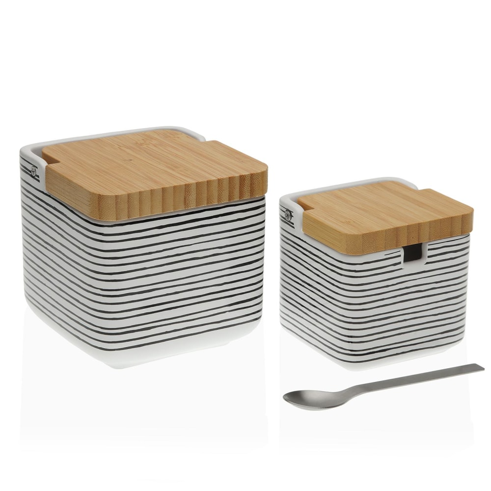 D,casa - Saliera e zuccheriera cucina originale metacrilato design frase cuoco c