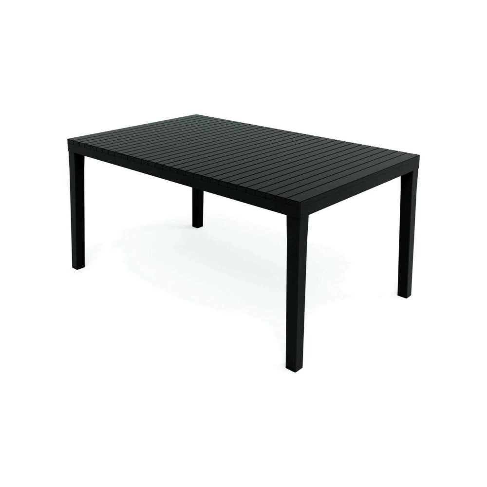 Plastiktisch für draußen, Anthrazit 220x90x72 cm Arabesch