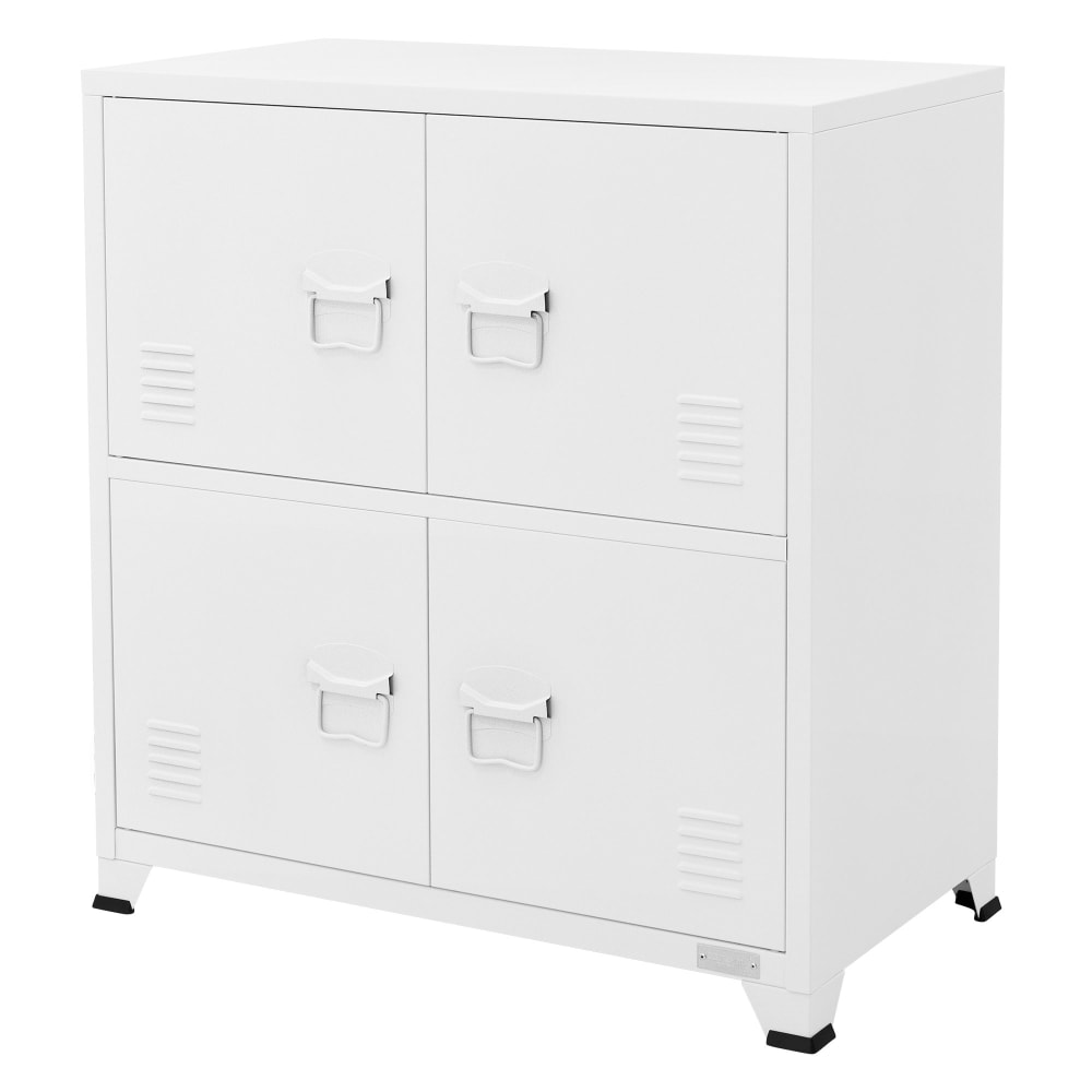 Set di 2 scaffali Pokerino L 120 x P 50 x H 200 cm bianco, portata per