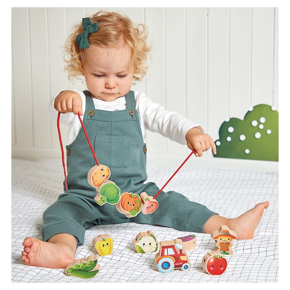Small Foot – Perles En Bois Multicolores à Enfiler – Création De Colliers – Dès 3 Ans – Jeu Créatif Et éducatif