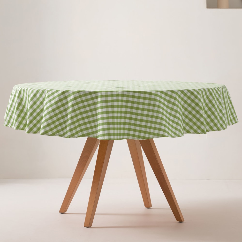 Surwin Tovaglia Rotonda con Foro per Ombrellone e Cerniera, Impermeabile Esterni Tavolo da Giardino Tovaglia per Feste Barbecue Picnic Patio Boemia Riunioni di Famiglia (Blu lago,L(114-137cm