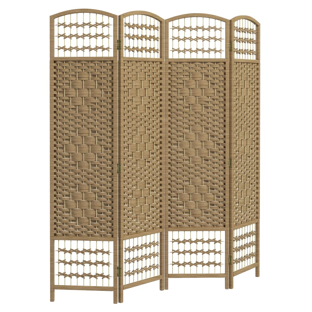 Biombo De Madera Versa 170x40 Cm: Separador De Ambientes Natural, Ligero Y Fácil De Colocar Para Hogar U Oficina.