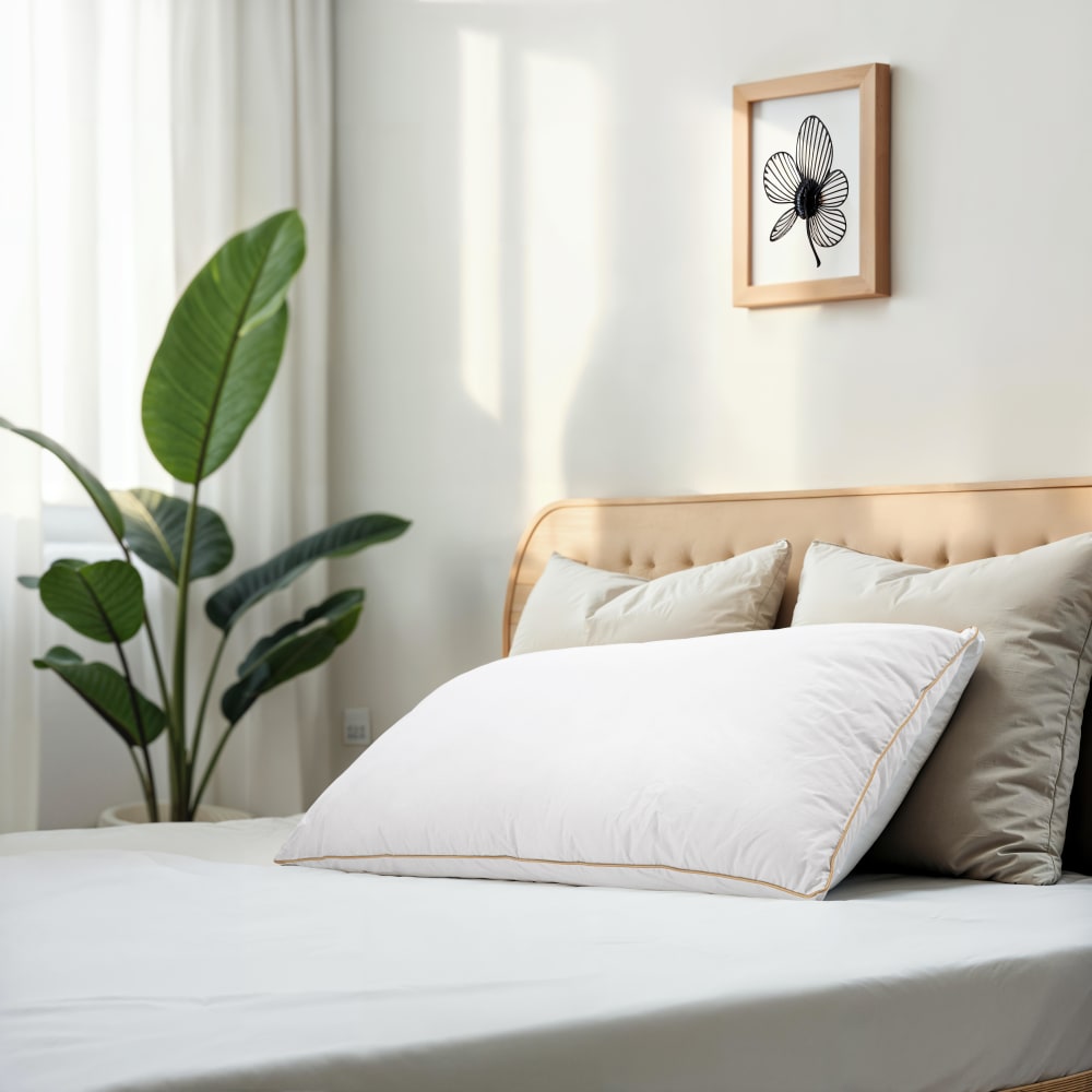 Kopfkissen aus Daunen und Baumwolle 60x60 cm Woodek luxury bedding