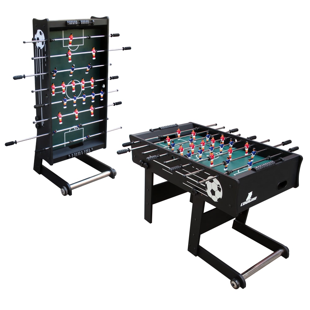 Baby-foot - COUGAR - Cougar Spin Kick - Chêne/Noir - Inclus 2 balles - Compteur de points - Jeux - Jouets