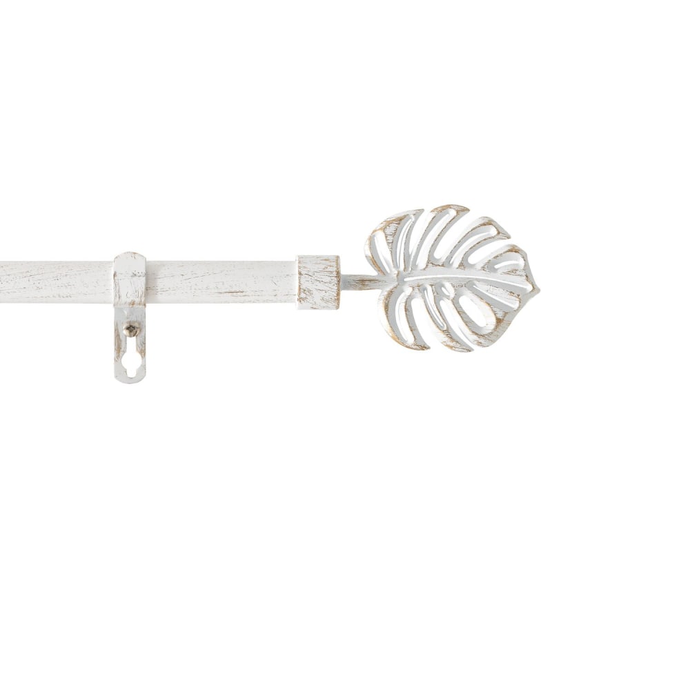 Lot De 4 Tringles à Rideaux Extensibles 40-65 Cm Blanches - Crochets Inclus