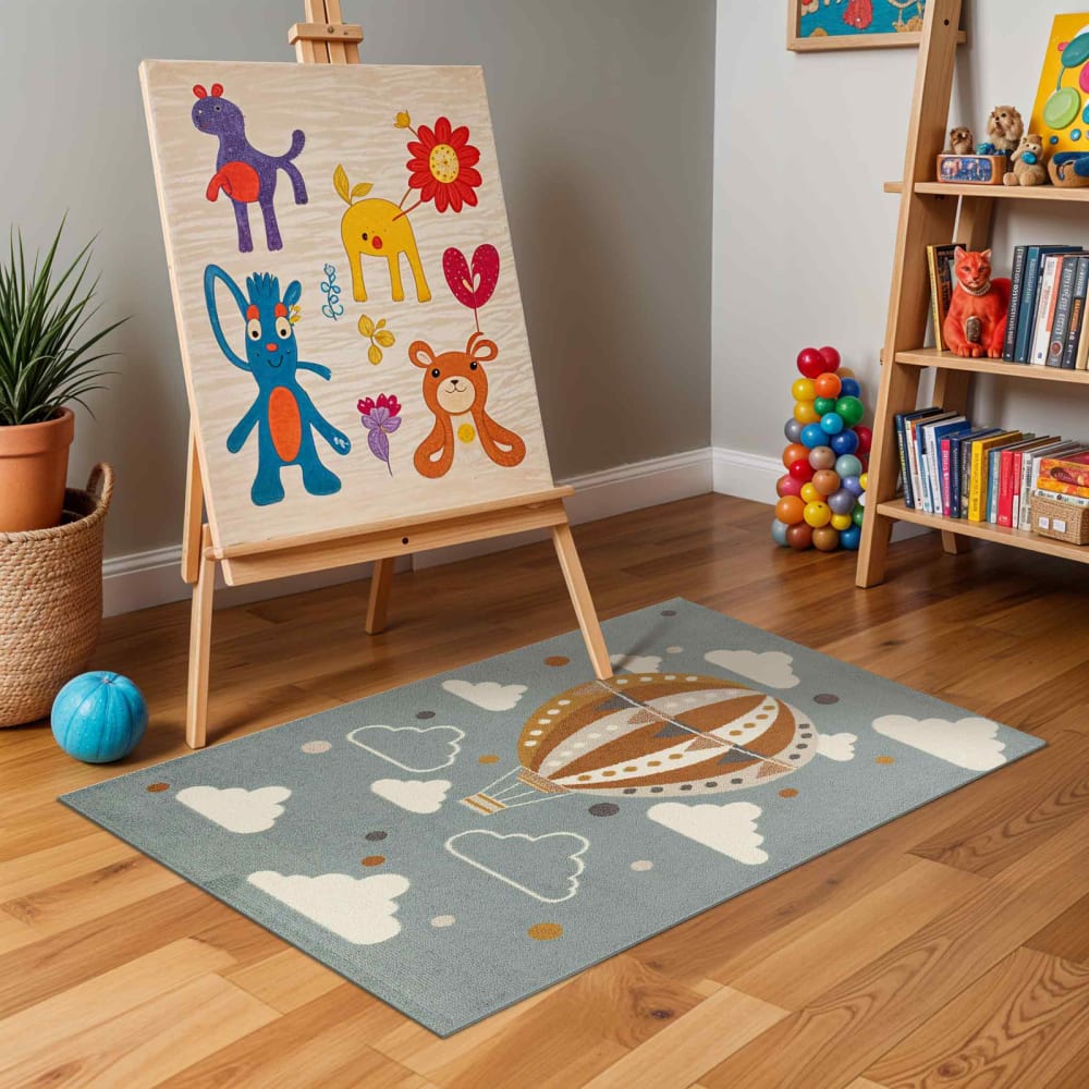 Tapis shaggy uni argent 140 x 200 cm Roma | Maisons du Monde