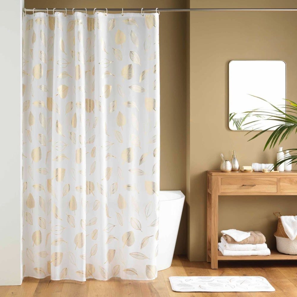 Rideau de douche de style bohème du milieu du siècle, rideau de douche, rideau de salle de bain en polyester imperméable avec crochet, 180 cm x 180 cm | Leroy Merlin