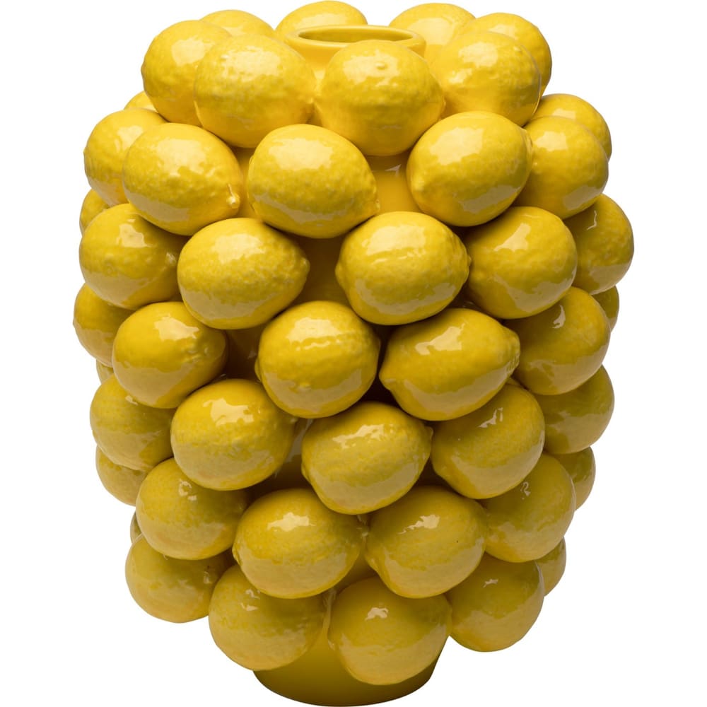 Vase mit Zitronen aus Porzellan, gelb, H40cm Lemon juice