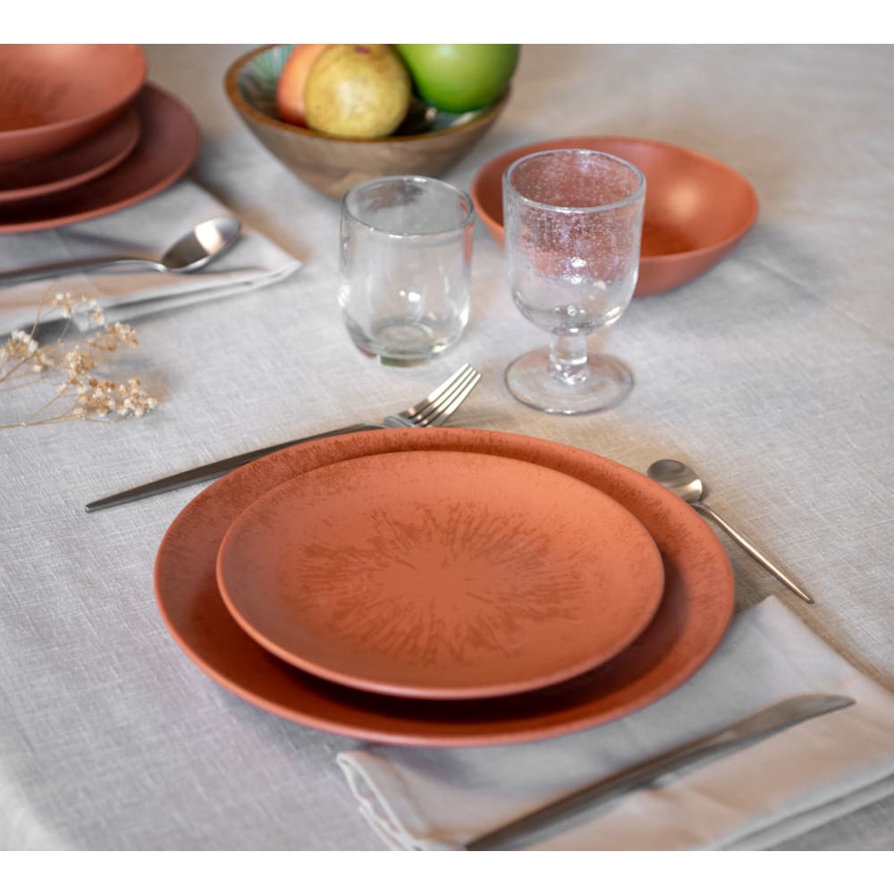 Set 6 assiettes dessert 19,7 VICTORIA Blanc - Assiette